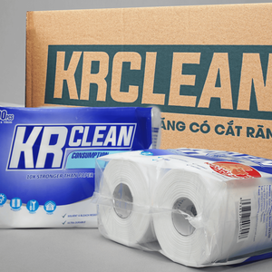 Toallas Secas Biodegradables No Tejidas, Tamaño Personalizado, 400 Hojas, Paño de Limpieza Desechable para Cocina, Ecológico, Liso, KRClean - Product Image 1