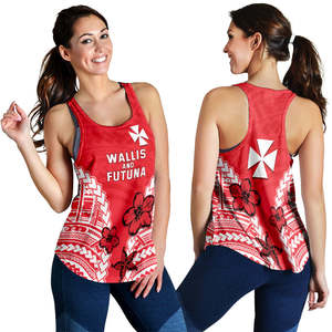 Women's Red <b>Floral</b> Pattern Tank <b>Top</b> Scoop Neck Breathable Knitted Polyester Casual Style Digital Printing Custom Brand Wallis - Product Image 4