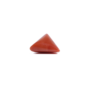 Natural Red Coral Oval Cabochon Loose Gemstone 5.6 Carat Certified Wholesale - Product Image 3