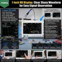 FNIRSI 1014D 100MHz Digital Oscilloscope & Signal Generator 2-in-1 Dual Channel Oscilloscope Kit for Electronics Testing