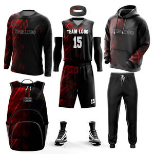 Proveedor Principal de Camisetas de Baloncesto Sublimadas Personalizadas, MOQ Bajo, Conjunto de Uniforme de Equipo, Talla Grande para Adultos, Unisex, 100% Poliéster y Nailon - Product Image 1