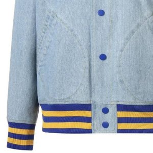 เสื้อแจ็คเก็ตยีนส์ Sigma Gamma Rho ปักลายเชนิลล์ เสื้อผ้าสำหรับชมรมนักศึกษากรีก ผู้หญิง พรีเมียม ติดกระดุม - Product Image 4