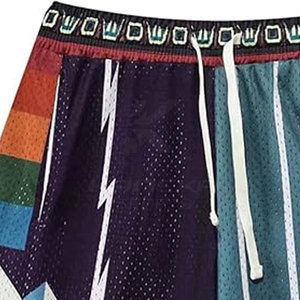 Shorts de basketball décontractés et confortables à taille mi-haute, 100 % coton, séchage rapide, haute qualité, service OEM pour les matchs d'équipe - Product Image 3
