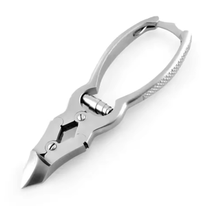 Coupe-ongles professionnel pour soins des mains en acier inoxydable, outil de nail art à lame arrondie et large ouverture de mâchoire pour les ongles des doigts - Product Image 1