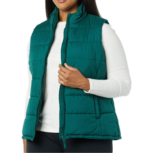Chaleco Acolchado para Mujer, Chaqueta sin Mangas Informal con Aislamiento, Tejido Acolchado Suave, Ligero y Cálido, con Cierre Frontal Completo - Product Image 3
