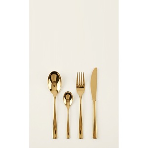 Gold Cutlery Set Stainless Steel Flatware Electroplated <b>Mirror</b> Polished Hotel Restaurant Silverware Wedding Tableware Knife Fork - Product Image 4