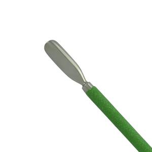 Pousse-cuticules double tête en acier inoxydable vert pour manucure, réutilisable - Product Image 6