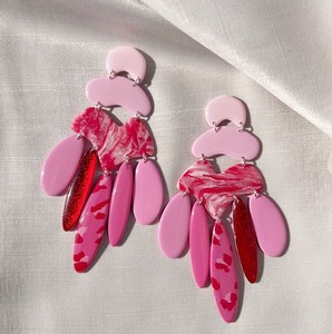 Trendy Epoxy Resin Chandelier Earring For Party Event Festive Hand Polished Women Fashion Lucite Dangle Party Jewelry <b>Accessory</b> - Product Image 5
