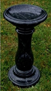 Colonne de Fontaine à Oiseaux en Marbre Naturel Faite à la Main pour Décoration de Jardin - Fabricant Grossiste - Product Image 4