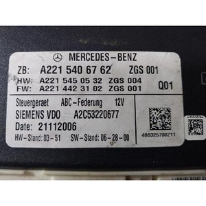 ECU และโมดูลคอมพิวเตอร์มือสองสำหรับรถยนต์ S-class รุ่น 2215406762 - Product Image 4