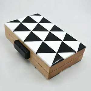 Handmade Black Bone Inlay Floral Vine Jewelry Box Rectangular Wooden Keepsake <b>Chest</b> Luxury Mother of Pearl Style <b>Storage</b> Case - Product Image 5