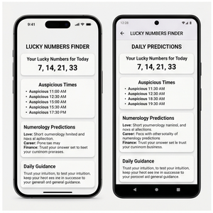 Aplicación de Calculadora de Numerología Royalcraft – Número de Vía de Vida, Número de Destino e Información sobre la Personalidad para IOS/Android y MAC - Product Image 3