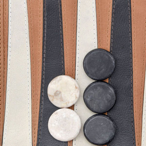 Leather Roll-Up <b>Backgammon</b> Board Storage Tube Durable Unisex <b>Travel</b> Case with Custom Logo - Product Image 6
