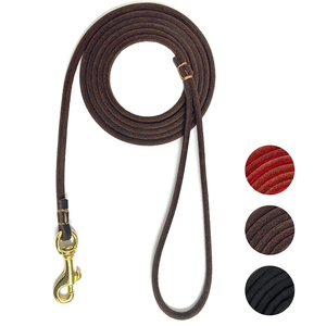 Adjustable Leather <b>Dog</b> <b>Leash</b> Training Gear for Medium & Large <b>Dogs</b> Top Trendy New Arrival Leather <b>Dog</b> <b>Leash</b> - Product Image 1