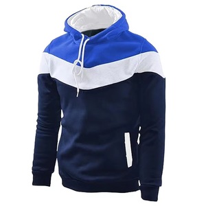 Sweat-shirt à capuche zippé pour homme, couleur unie, coupe classique, en coton French Terry, pour l'automne - Product Image 5