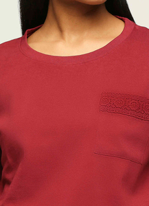 Camiseta de Cuello Redondo para Mujer, Modal Viscosa, Ligera, Transpirable, Manga Corta, Informal, para Uso Diario, para Exportación - Product Image 4