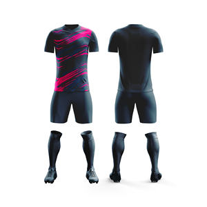 Ensemble d'uniformes de football par sublimation, football professionnel |   Tailles pour hommes, femmes et jeunes |   Vêtements de sport légers et à séchage rapide - Product Image 6