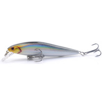 Leurre coulant lent pour eau douce, type Minnow, en métal et plastique, avec système de fixation Silver Knife, pour la pêche au bar en lac, utilisable dans toute la colonne d'eau