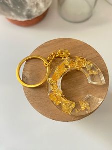 Llavero de Resina Personalizado con Letra, Anillo de Llaves con Inicial del Alfabeto Hecho a Mano para Mujeres, Hombres, Niños, Bolsos, Carteras, Mochilas y Personalización - Product Image 4