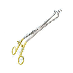 9.50 Inches Gynaecology Instruments Kogan Endocervical Speculum 24.1 Cm With Gold Offset Handle Kogan Endocervical Speculum - Product Image 1