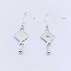 Vintage Peace Drop <b>Earrings</b> 925 Sterling Silver Oxidized Handmade Jewelry Bulk Export Supplier Nikhil Gems NG-033 Trendy Women's - Product Image 6
