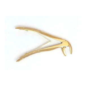 Pinzas de Extracción Dental con Recubrimiento de Oro y Agarre Moleteado, Alicates Manuales para Extracción de Dientes, Instrumento Quirúrgico Clase I - Product Image 3
