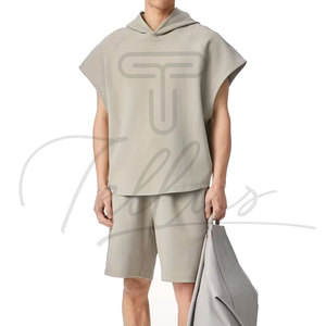 Sudadera sin mangas con capucha para hombre, para entrenamiento, culturismo y gimnasio, al por mayor - Product Image 4