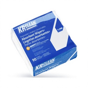 Toallitas de Limpieza Secas Superabsorbentes, Ecológicas, No Tejidas, Suaves, 300x330mm, Paquete de 80 Unidades, Krclean, Uso Doméstico y Personal, Venta al Por Mayor OEM - Product Image 1