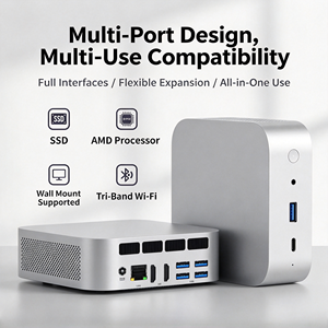 Mini Computadora con IA Local AMD R5 6600H, Pantalla Dual, Servidor IA Privado Portátil con LLM Local para Oficina en Casa y Escritorio Estudiantil - Product Image 1
