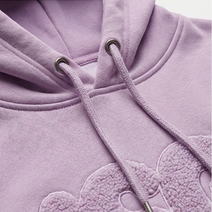 Sweat-shirt à capuche surdimensionné pour femme, imprimé floqué, logo en lettres, pull en coton tricoté avec poches, vêtements d'automne - Product Image 5