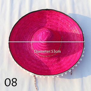 Chapeau mexicain naturel artisanal en fibre, ornement décoratif pour fêtes, pour la distribution en gros, solution de marché de détail mondial, agence - Product Image 3