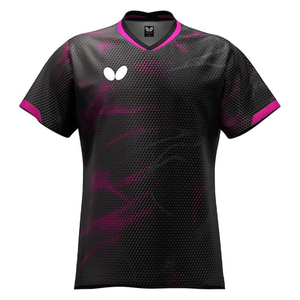Camiseta de Tenis de Mesa Butterfly 47120, Nailon/Algodón, Ligera, de Secado Rápido, Ropa Deportiva Unisex para Entrenamiento y Partidos, Directo de Japón - Product Image 5