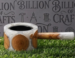 Factory Price Handmade Colored Resin Madkhan Handle Oud Charcoal <b>Burner</b> Traditional Eid Decoration - Product Image 3