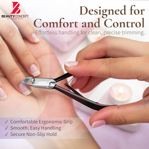 ที่ตัดหนังกำพร้าสแตนเลสสีดำด้านแบบมืออาชีพ, เครื่องมือกำจัดหนังกำพร้าแบบ Ergonomic สำหรับร้านเสริมสวย, อุปกรณ์ทำเล็บมือและเล็บเท้าระดับมืออาชีพ - Product Image 5