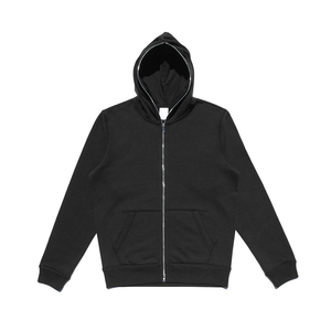 Sudadera con capucha y cremallera completa para hombre, 360 GSM, forro polar de algodón, peso pesado, ajuste holgado, estilo urbano de invierno, con máscara, cremallera, personalizada OEM - Product Image 5