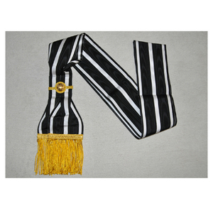 Wholesale Masonic Blue Lodge Apron White Duck Cotton with Blue <b>Ribbon</b> & Long Waist Straps Durable Freemason Regalia - Product Image 2