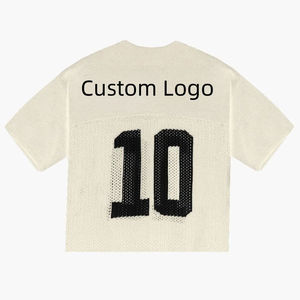 Camiseta de Rugby de Malla con Botones de Color Sólido, Ropa Deportiva para Equipos, Transpirable, de Secado Rápido, con Letras Impresas por Transferencia Térmica en la Parte Delantera - Product Image 4