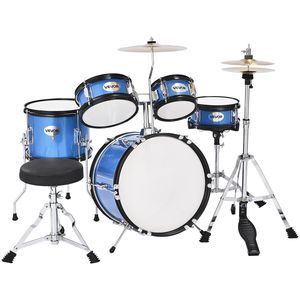 Batteria musicale Junior di 5 pezzi blu per bambini da 14 pollici inclusa - Product Image 1
