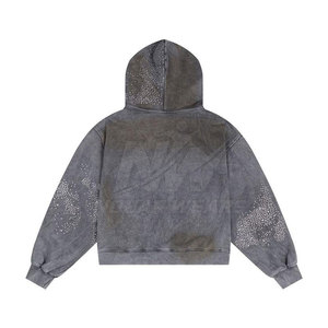 Sudaderas con Pedrería para Hombre, Edición Limitada, Diseño Brillante con Cristales, Ropa de Algodón, Fabricante de Marca Privada - Product Image 2
