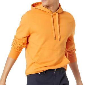 เสื้อฮู้ดดี้สีส้มเรียบๆ สกรีนโลโก้ได้ ผ้าคอตตอนฟลีซหนานุ่ม ทรงโอเวอร์ไซส์ ใส่ได้ทั้งผู้ชายและผู้หญิง สไตล์ลำลอง - Product Image 3