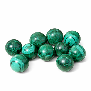 Esfera de Malaquita Natural Rayada, Bola de Cristal Pulida para Feng Shui, Sanación, Reiki, Meditación, Decoración Energética, Chakralume - Product Image 1