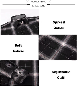 เสื้อเชิ้ตผ้าสักหลาดใส่สบายพร้อมการเย็บที่ทนทานและลวดลายทันสมัยสำหรับการผจญภัยกลางแจ้ง - Product Image 3