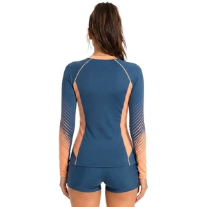 2026 New Design Of Gym wear <b>Women's</b> Long Sleeve Rash Guard <b>Swim</b> Top Polyester All Seasons Guard Uniform - Product Image 2