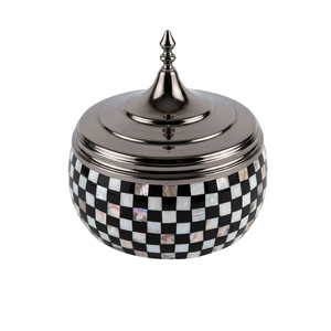 Casserole de service en bois de luxe du Golfe avec couvercle en acier inoxydable |   Chauffe-plat pour fondue artisanal de designer, bol de service, ustensile de cuisson - Product Image 1