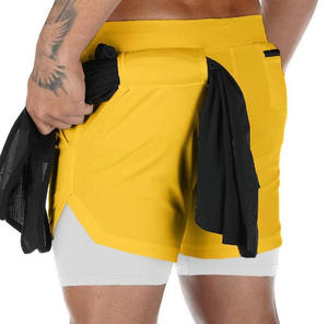 Shorts de course et d'entraînement 2-en-1 pour femmes avec doublure anti-frottement, légers, pour la gym et l'entraînement - Product Image 6