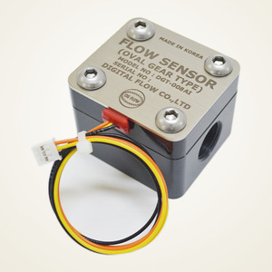 เครื่องวัดการไหลของน้ำมันเชื้อเพลิงแบบดิจิตอล DIGITAL FLOW DGT-008AI เซ็นเซอร์วัดการไหลแบบโอวัลเกียร์ อลูมิเนียม PT 3/8 เกลียวใน - Product Image 2