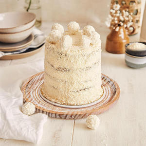 Plateau rond en bois, lot de 2 plateaux de style fermier pour la cuisine ou le salon, café, fruits, table décorative - Product Image 5