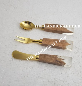 Stylish Design <b>Cheese</b> <b>Set</b> Kitchen Utensil Cutlery <b>Set</b> Stainless Steel <b>Cheese</b> <b>Set</b> Wood Resin Handle At direct selling Price - Product Image 4