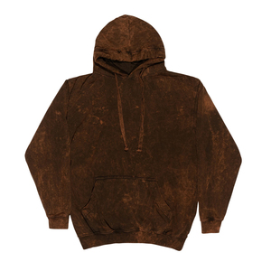 New Arrival Streetwear Custom Front Vintage Acid Wash Pullover Hoodie Heavyweight Cotton Fleece Oversized Winter Men Women - Product Image 5