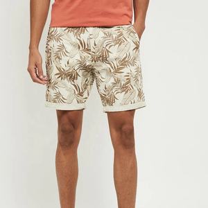 Short pour homme Fabricant haut de gamme Vêtements d'entraînement imprimés feuilles Nouveau design Denim à séchage rapide Short pour homme brodé de streetwear de luxe - Product Image 6